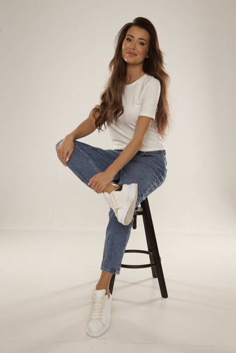 698 Freya Blusa de manga corta De Lafense - crudo