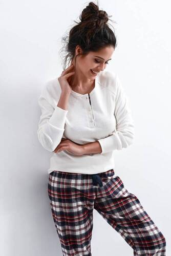 Mollie Pijama de mujer Sensis Interlock - crema
