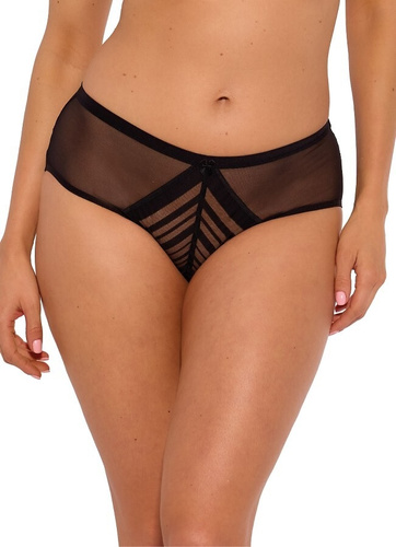 Gaia Alicia GFB 1397 Braguitas brasileñas negras de tul sin costuras con corte láser
