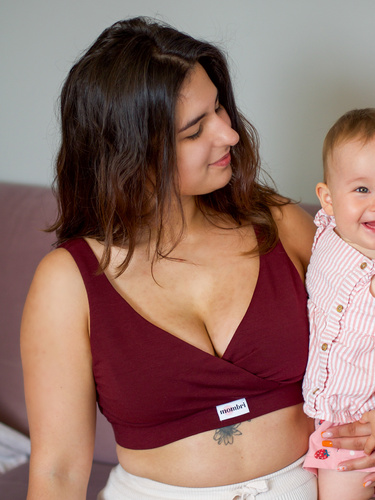 Milk&Love Mombri Klasyk sujetador lactancia impermeable claret