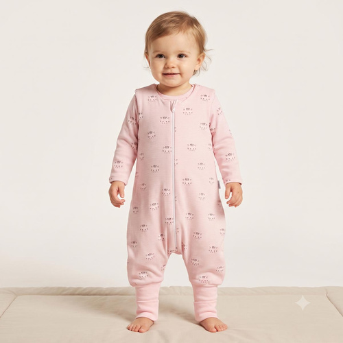 Saco de dormir con piernas Nicol Tosia 225044 1,5 TOG Algodón Gatos Rosa