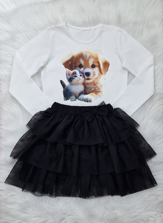 Friends Blusa infantil Bambarillo ecru- jersey | Comodidad y estilo