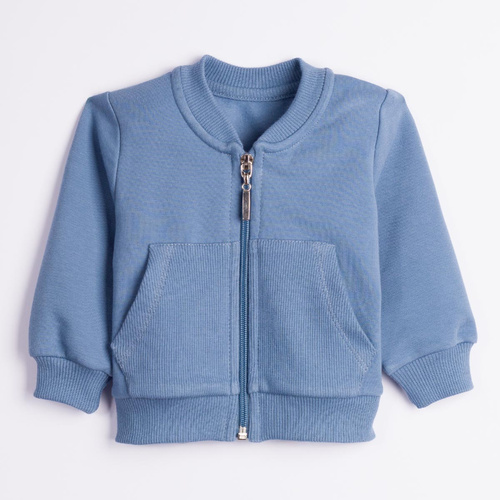 228273 Nicol FARMA Sudadera bomber para niño azul algodón