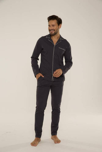 729 Norberto Pijama de hombre De Lafense - grafito