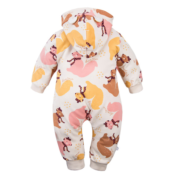 Chándal Fluffy Tails Eevi para niño - crudo, con capucha y estampado otoñal