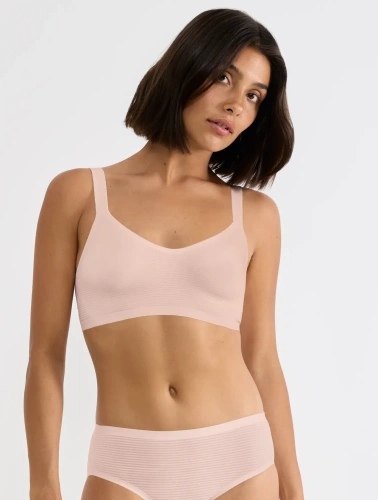 Bralette sloggi ZERO Feel Air sin costuras, ligero cherry pink