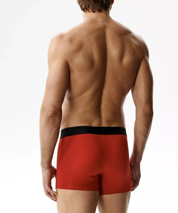 2GMH-033/Z26 Bóxer masculino Atlantic Love 2-pack de algodón rojo y negro para regalo