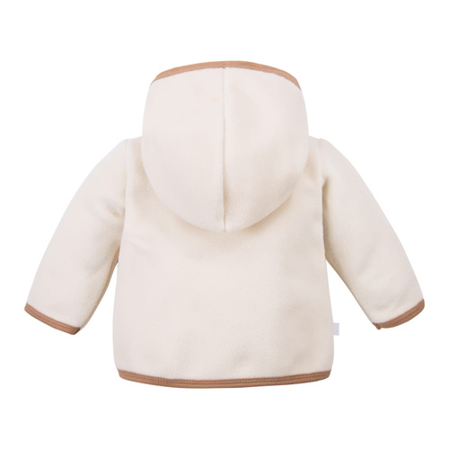 Beary Cool Chaqueta polar para niños Eevi - crudo, con capucha