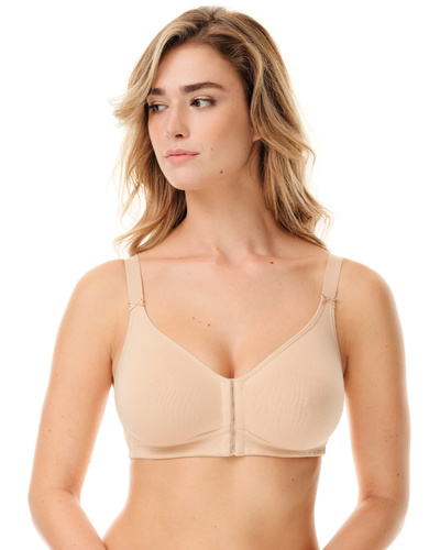 2436 - sujetador sin aros de algodón suave, confort natural Spiman beige