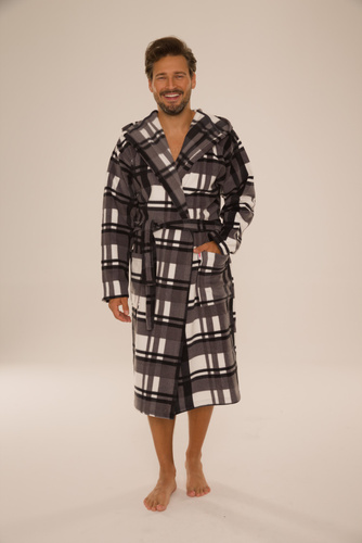 034 Manta Con Capucha Albornoz de Hombre De Lafense - Cálido, Suave, Confort Premium | Ideal para Casa y Spa