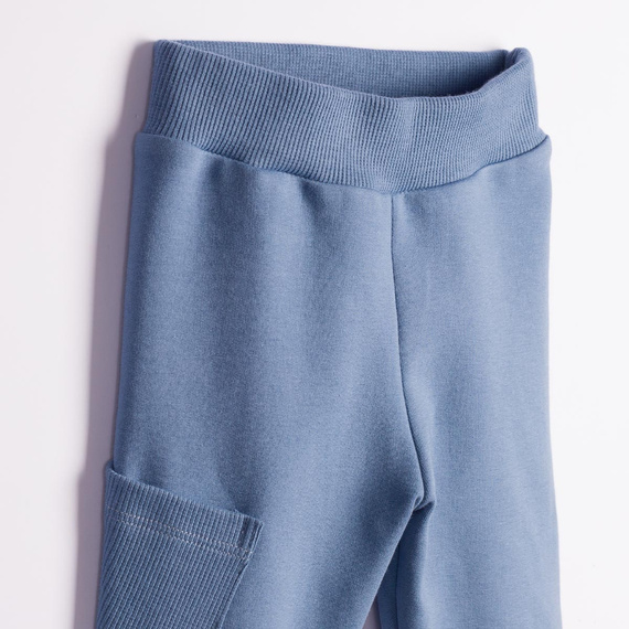 228276 Nicol FARMA Pantalones deportivos para niño azules con bolsillo algodón
