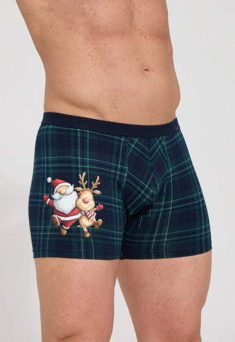 007/87 Friends 2 Bóxer para hombre Cornette Christmas de algodón ajustado con diseño navideño