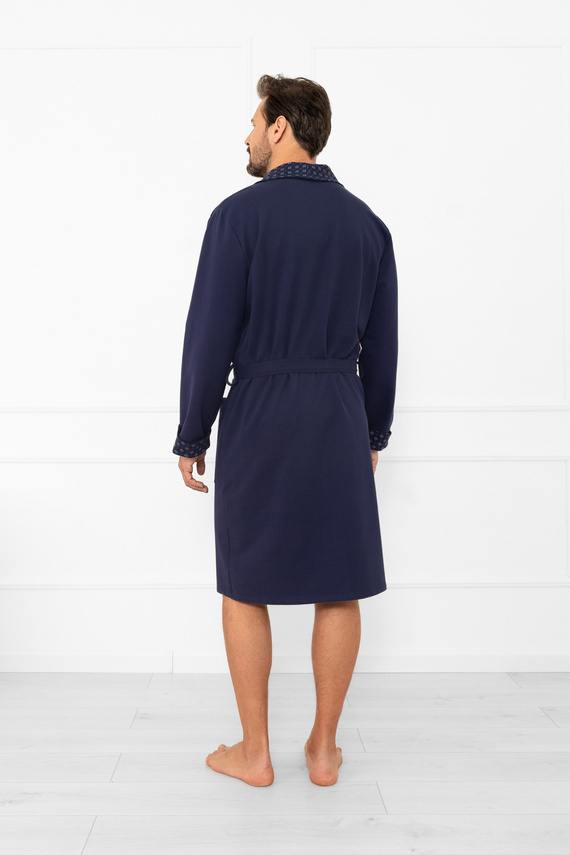 Bata de hombre Gerard - 100% algodón, corte clásico con un elegante acabado Moda Italiana
