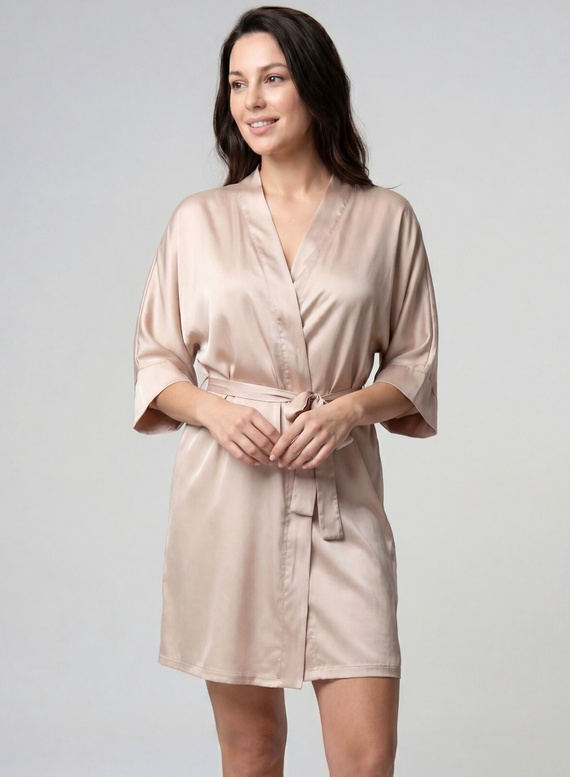 Unikat Beja bata de satén beige ligera elegante y cómoda