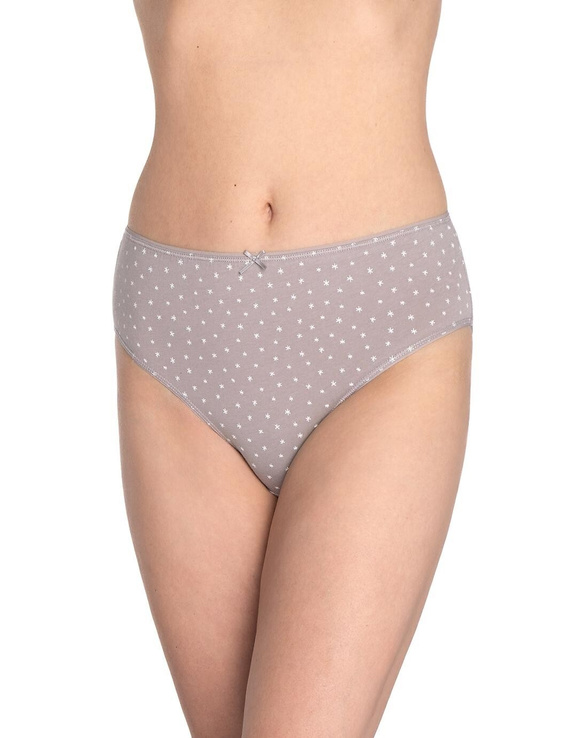 Braga de mujer L-120BI-93 Lama rosa-algodón gris, pack de 3, cómoda y clásica