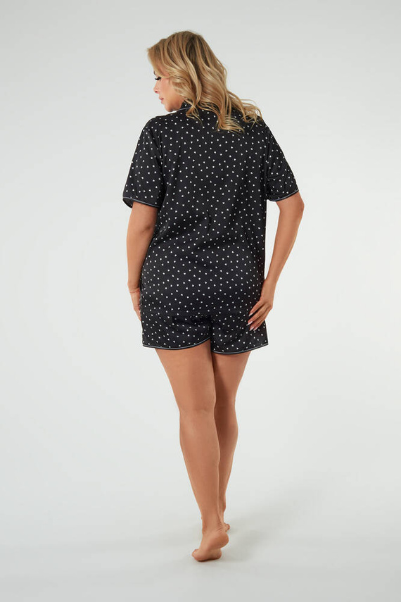 Ria Pijama de manga corta para mujer, pantalón corto Moda Italiana - estampado