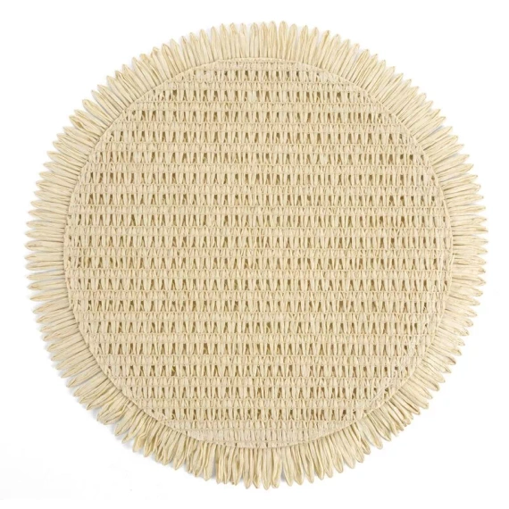 Mantel individual Eurofirany elegante base para platos glamour Joan beige