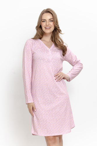Camisón de mujer Taro Marigold 3633 rosa 100% algodón para lactancia