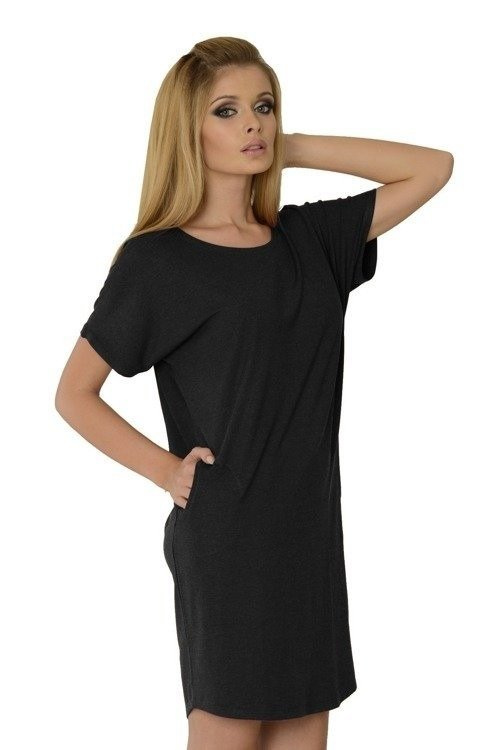 523 Camisón Paula kr. manga - melange claro