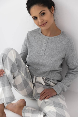 Sensis Vesper Pijama de mujer - gris-crema