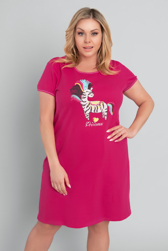 Camisón de manga corta Crazy Italian Fashion - carmesí