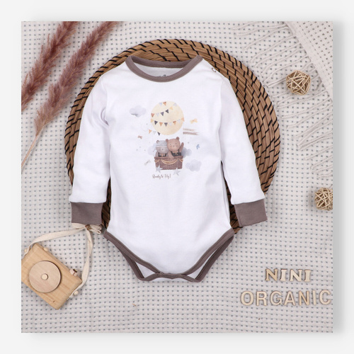 Body Nini 100% Balloon Friends algodón orgánico, fabricado en Polonia