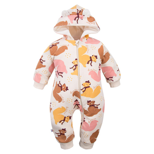 Chándal Fluffy Tails Eevi para niño - crudo, con capucha y estampado otoñal