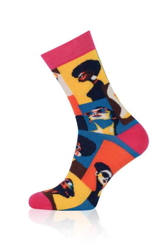 S171D Donna Calcetines Largos Moda Italiana - rosa