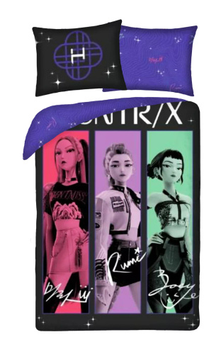 Halantex Ropa de Cama de Algodón K-POP Demon Hunters 06 140x200 70x90 100% Algodón