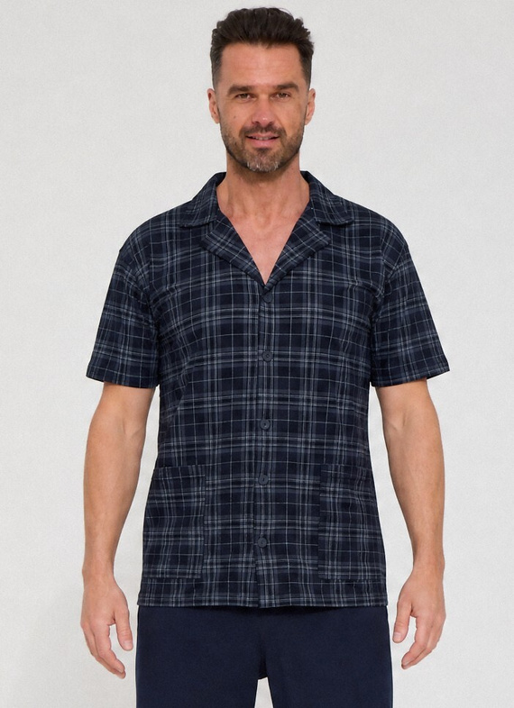 Pijama para hombre Cornette 318/63 100% algodón manga corta pantalón largo