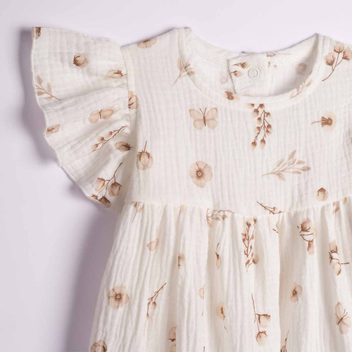 Nicol 224250 Vestido de Muselina para Niña 100% Algodón para Verano