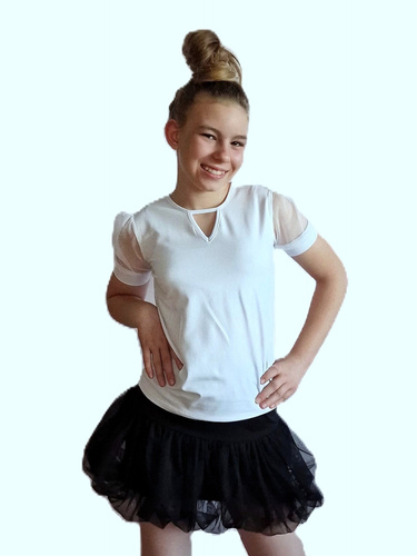 Blusa infantil Sonia Bambarillo - blanca, algodón, elegante y cómoda