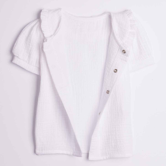 Camisa para niña Nicol 224300 muselina 100% algodón manga corta