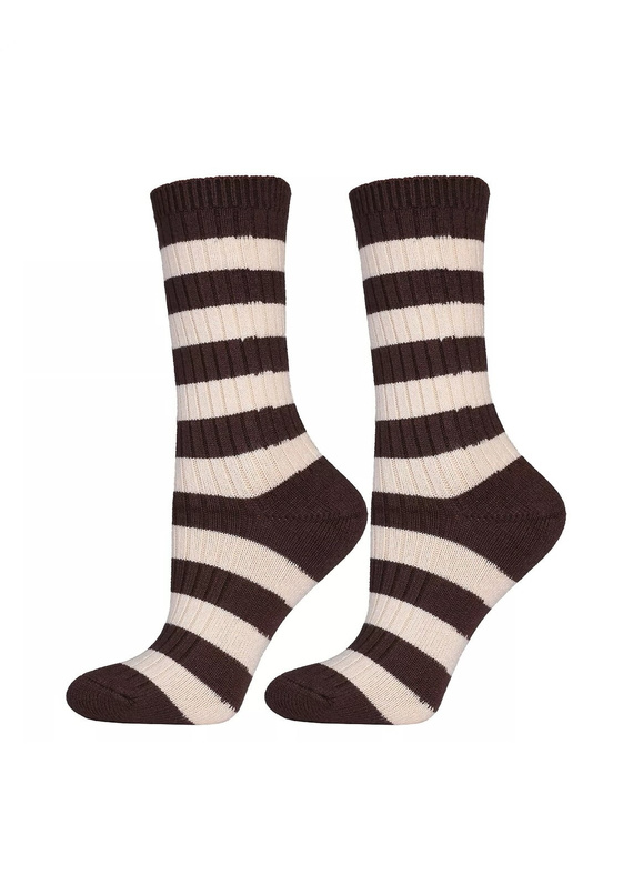 Calcetines de mujer Moraj CDC 400-513 - acanalados, de viscosa, suaves y sin compresión