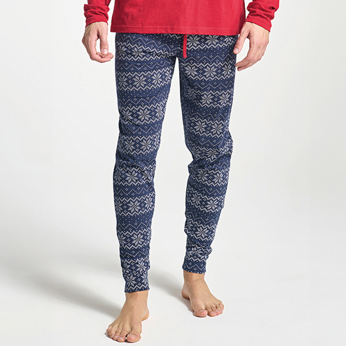 Albano Pijama de hombre Sorbetto rojo - Navidad, con pingüino