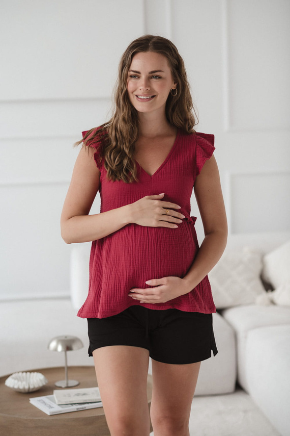Milky Butterfly Blusa de maternidad y lactancia - comodidad y estilo Milk&Love frambuesa