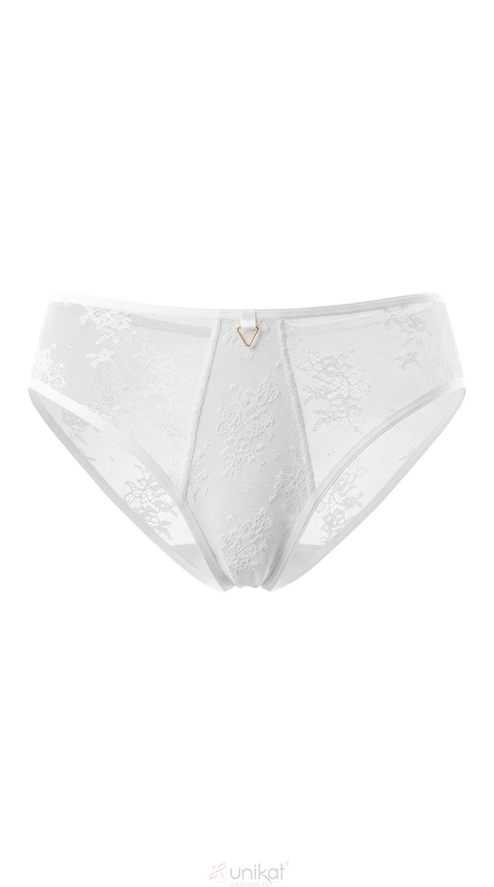 Braguitas Unikat Adeli blancas clásicas de tul bordado elegantes para mujer