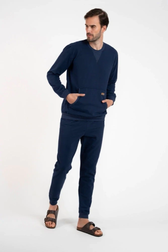 Conjunto de chándal Fox Hombre Moda Italiana - azul marino