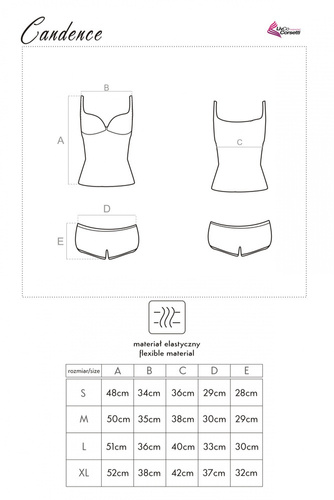 Candence LC 90039 Pijama de mujer LivCo Corsetti Moda