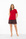 Pantalón corto de pijama para mujer - rojo