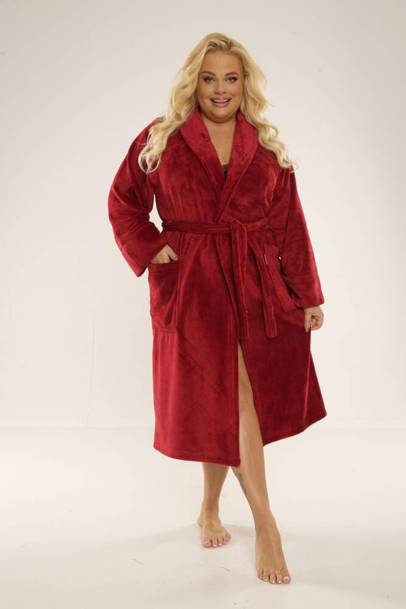 628 Albornoz largo de mujer Abigail Forex - granate