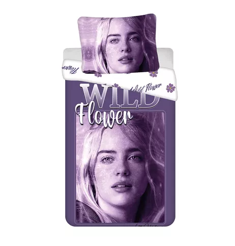 Ropa de cama Billie Eilish 140x200 algodón Jerry Fabrics con cremallera