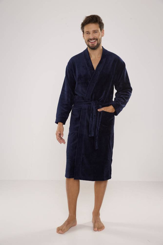 391 Albornoz de hombre Hugo De lafense - azul marino