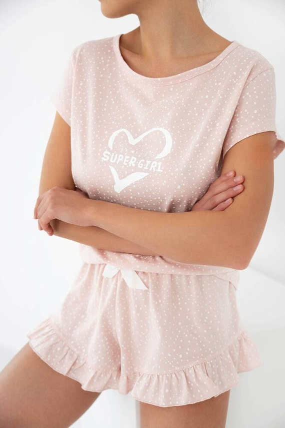 Super Girl Pijama de señora Sensis - rosa claro