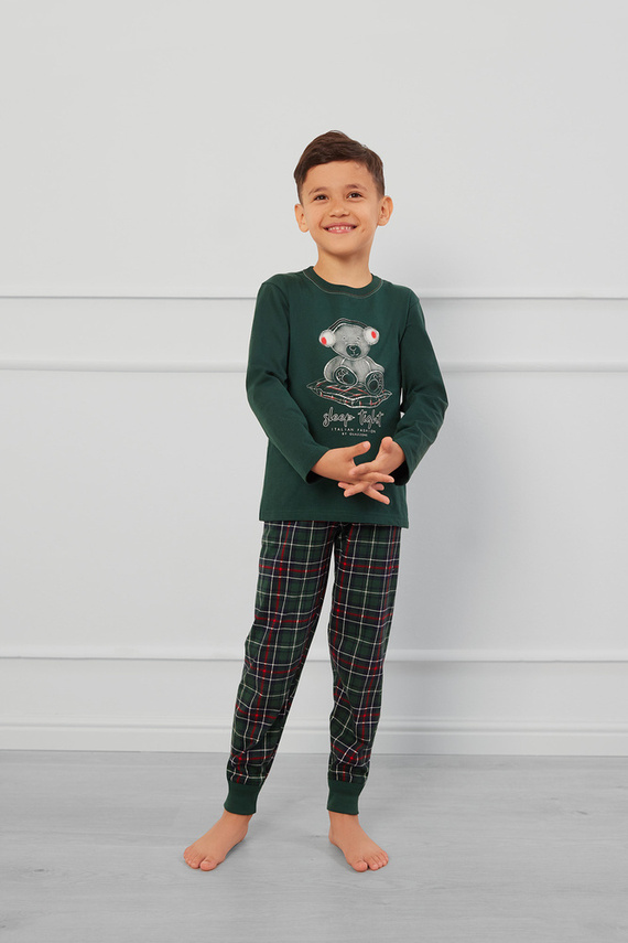Fogo Pijama niño Moda Italiana - verde/estampado