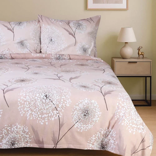 31513/1 Juego de cama Darymex beige dientes de león, 100% algodón, cálido y suave