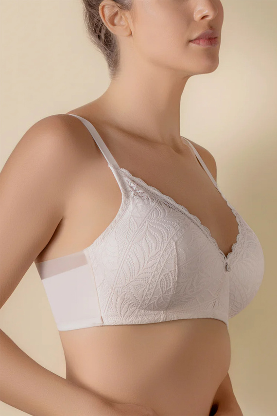 Selene Mireia sujetador push-up sin aros con encaje y comodidad rosa