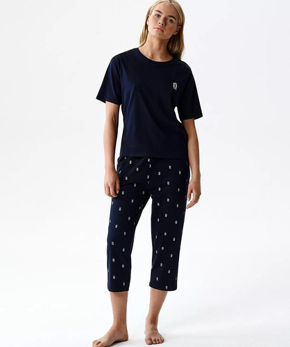 Pijama mujer Atlantic NLP-511 algodón 100% cómodo pantalón 3/4