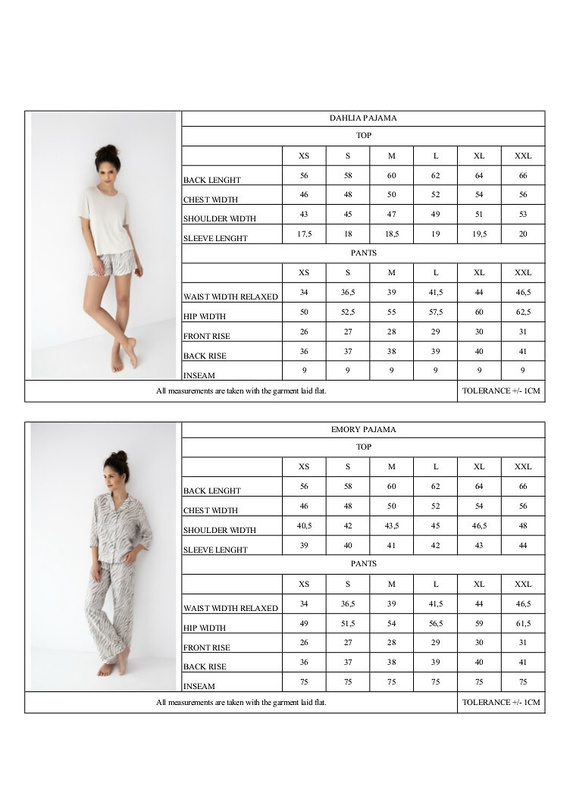 Sensis Dahlia beige pijama mujer – viscosa ligera