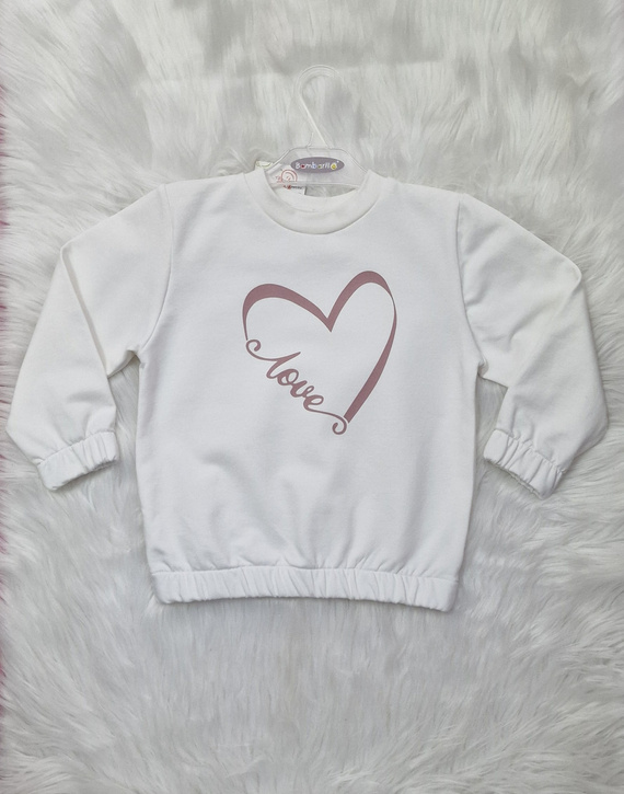 Love Heart Sudadera niño Bambarillo crudo - sudadera de punto, algodón con elastano
